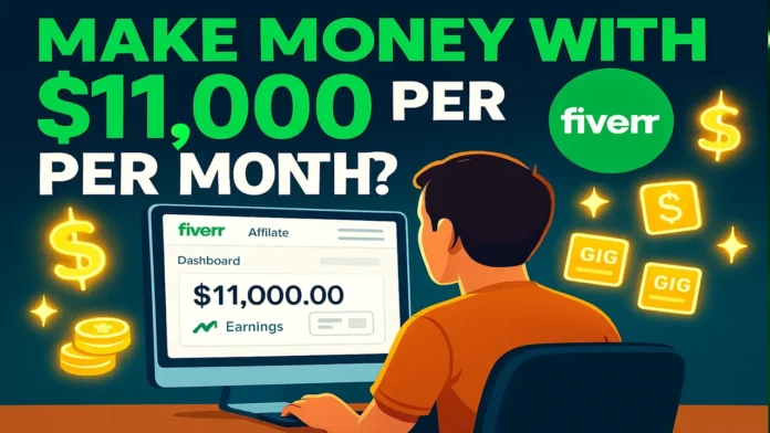make money with Fiverr Affiliate program promoting digital services